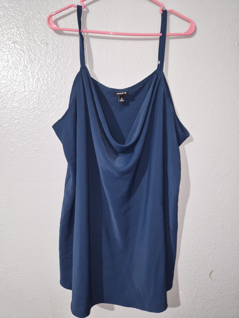 torrid Navy Blue Cowl Neck Spaghetti Strap Camisole